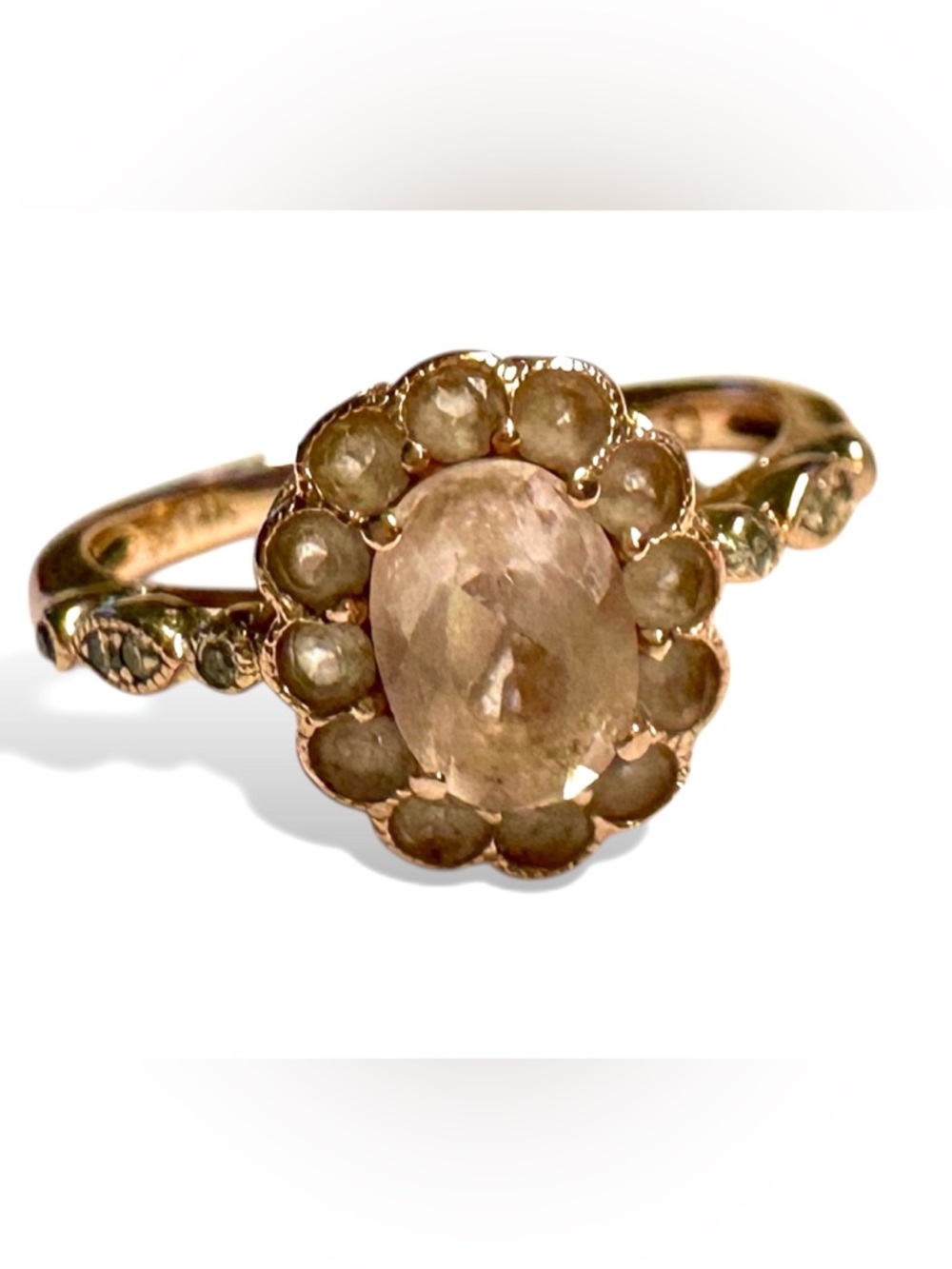 ✨ 14K Rose Gold Morganite Ring with Diamond Accents ✨
